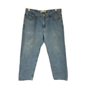 LEVIS 550 Mens 40x30 Relaxed Fit Straight Fit Medium Wash Denim Blue Jeans 